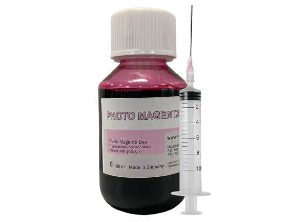 Dye refill inkt universeel 100 ml. flacon licht magenta