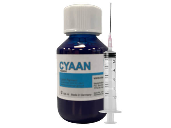 Pigment refill inkt Cyaan voor Brother LC3217-LC3219-LC3237-LC3239 100 ml