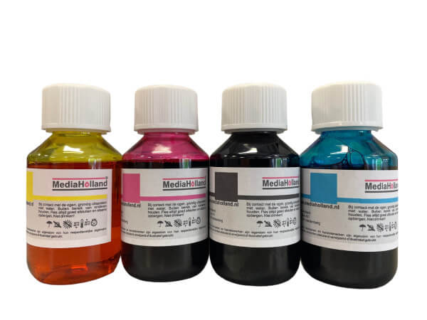 Dye Refill Inkt universeel voor Brother Set 4 kleuren