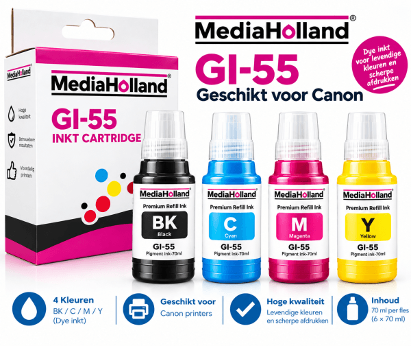 GI-55 Huismerk Set 4 kleuren