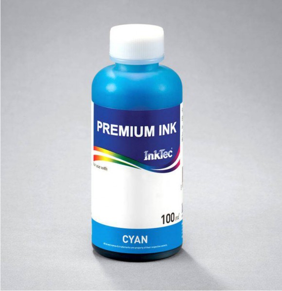 Brother Dye refill inkt Inktec 100 ml. flacon cyaan
