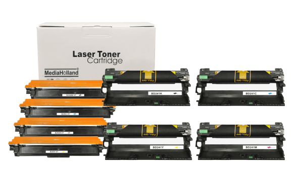 TN245-TN241 Huismerk Toners + Drums voordeelpack