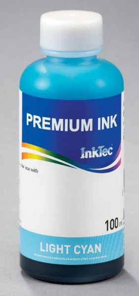 Dye navul refill inkt Inktec 100 ml. flacon licht cyaan