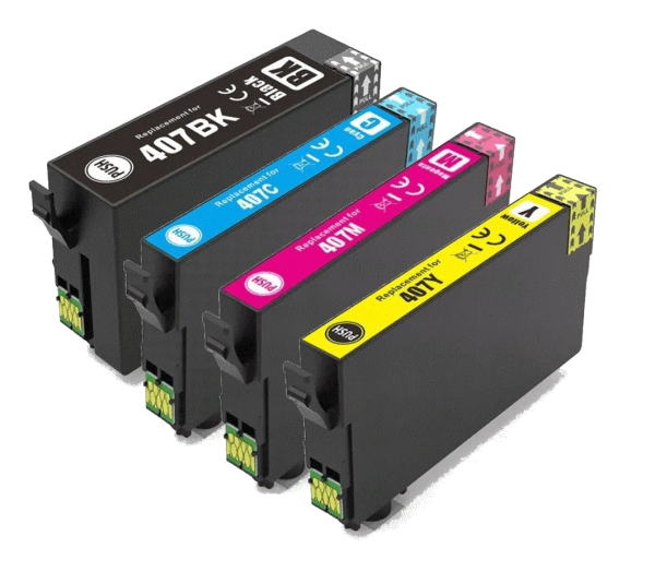 407XL Huismerk inktcartridges XL set van 4 stuks