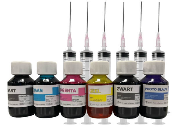 Pigment/Dye Refill Inkt voor Canon CLI-581/PGI-580 Set 6 kleuren