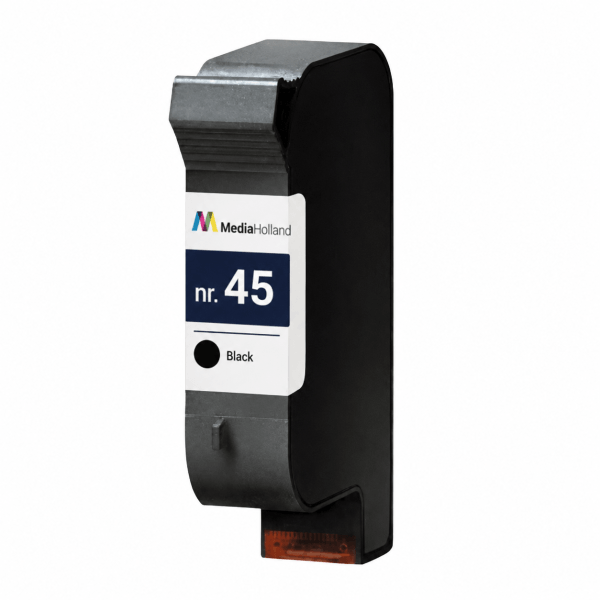 nr.45 Huismerk inktpatroon Zwart 40 ml.