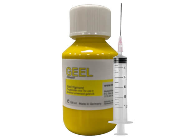 Pigment refill inkt Geel voor Brother LC3217-LC3219-LC3237-LC3239 100 ml