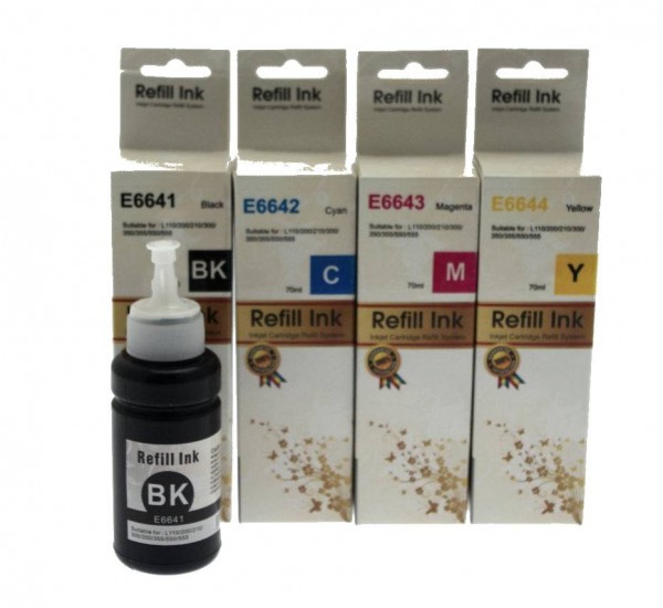 Epson 6641-6644 Huismerk Refill kit voor EcoTank Printer