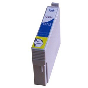 T0712 compatible inktpatroon cyaan met chip 15 ml